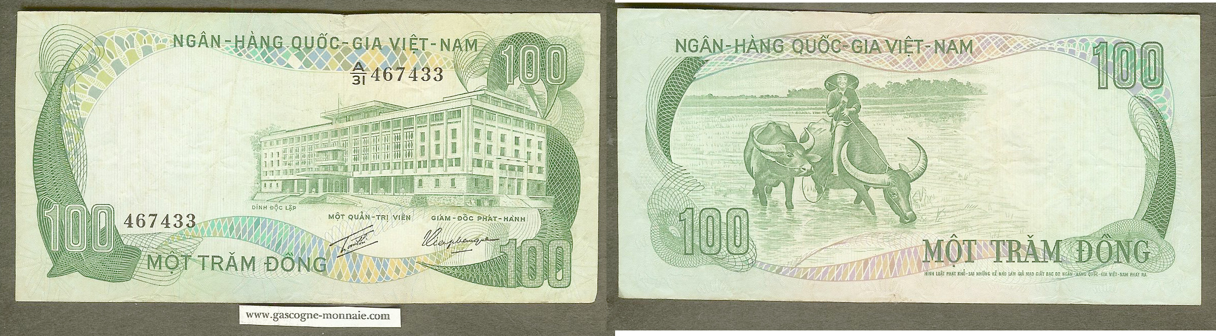 Viet Nam du Sud 100 dong n.d.( 1970) TTB